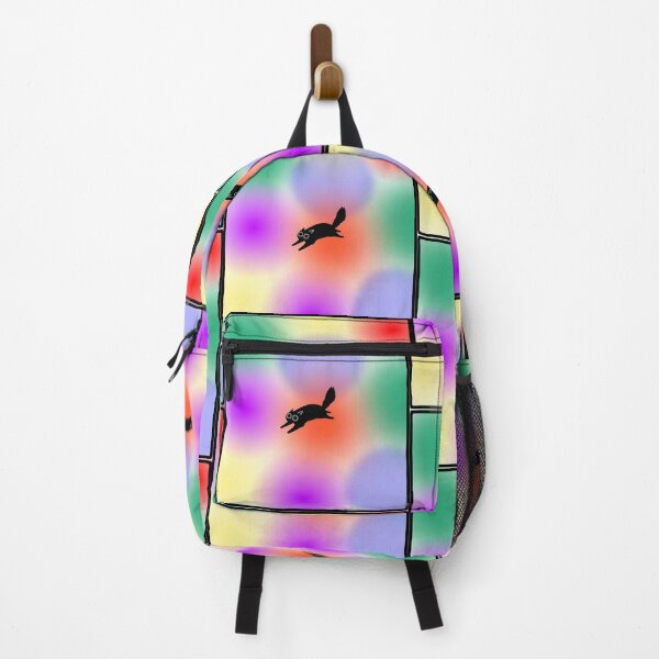 Item preview, Zoom Cat – Funny Quirky Cat Art with Rainbow Vibes designed and sold by Kabootri.