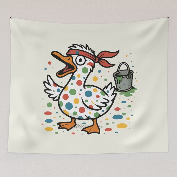 Item preview, Dot Day Goose In Training Painting Dots Chaos Retro designed and sold by SunfullyYours.