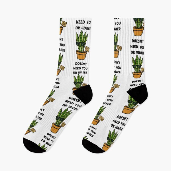 Item preview, Snake Plant – Doesn’t Need You or Water - Funny Houseplant Characters designed and sold by EdgyEdgeArt.