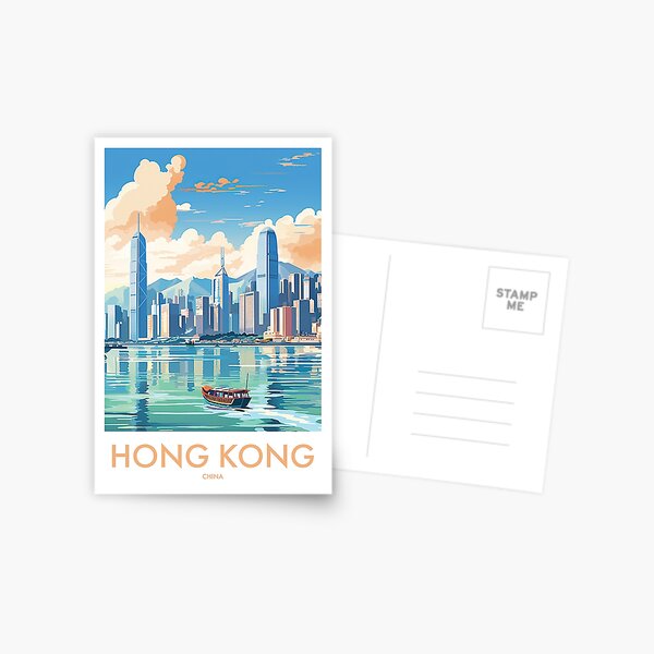Item preview, HONG KONG TRAVEL ART designed and sold by MarkedArtPrints.