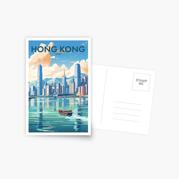 Item preview, HONG KONG TRAVEL ART designed and sold by MarkedArtPrints.