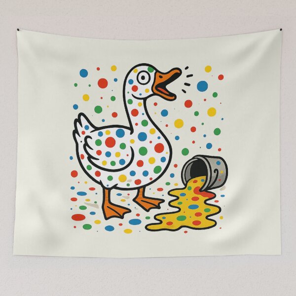 Item preview, Dot Day Goose Honk Chaos Paint Everywhere Vintage designed and sold by SunfullyYours.