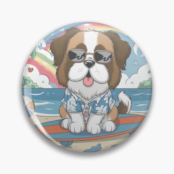 Item preview, Summer Lovin’ St Bernard designed and sold by NeatThingLover.