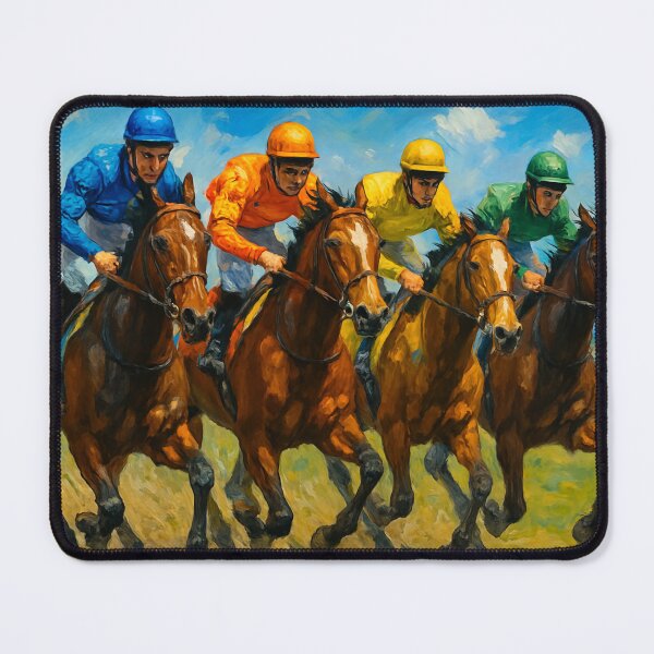 Item preview, Powerful horses, colorful riders designed and sold by Sigtrix.
