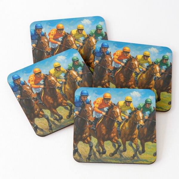 Item preview, Powerful horses, colorful riders designed and sold by Sigtrix.