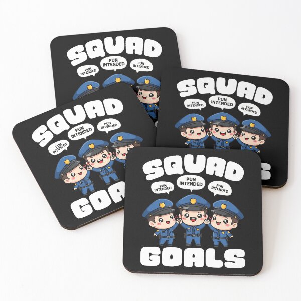 Item preview, SQUAD GOALS - POLICE OFFICER designed and sold by KEF Custom.