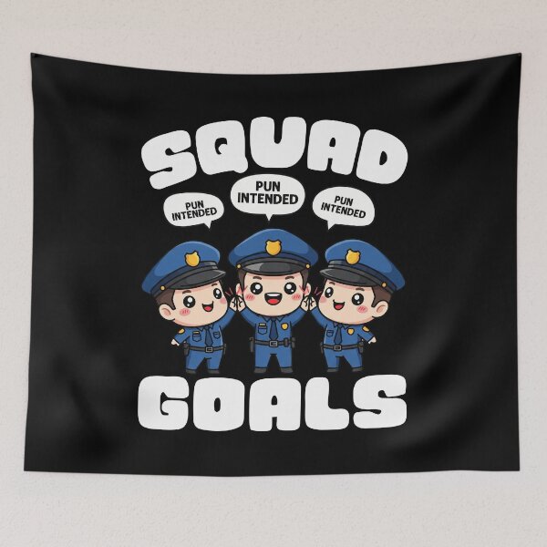 Item preview, SQUAD GOALS - POLICE OFFICER designed and sold by KEF Custom.