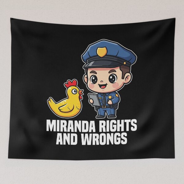 Item preview, MIRANDA RIGHTS AND WRONGS - POLICE OFFICER designed and sold by KEF Custom.