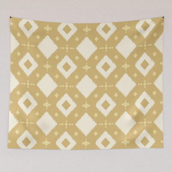 Item preview, Ikat micro repeat pale gold light cream gold pale champagne designed and sold by zephstudoartist.