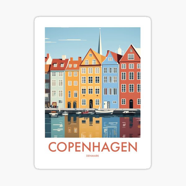 Item preview, COPENHAGEN TRAVEL ART designed and sold by MarkedArtPrints.