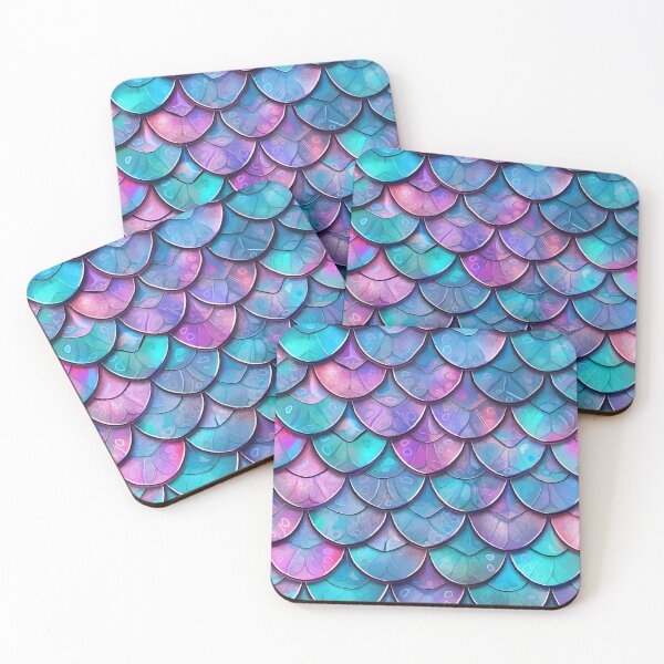 Item preview, Mermaid Scales Purple Pink designed and sold by Lichtisign.