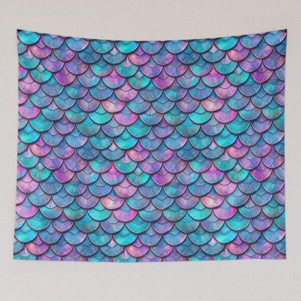 Item preview, Mermaid Scales Purple Pink designed and sold by Lichtisign.