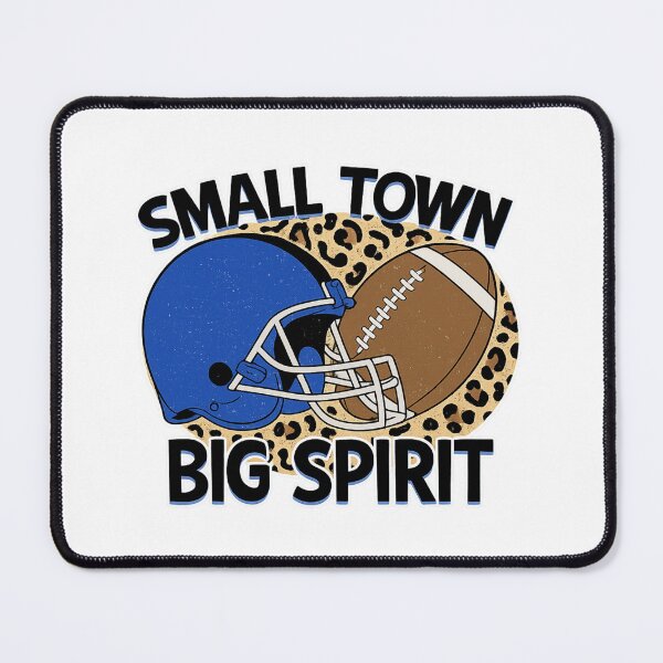 Item preview, Small Town Big Spirit Blue Helmet Football Design designed and sold by haitrieuic96.