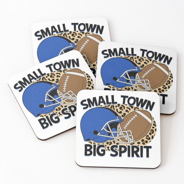 Item preview, Small Town Big Spirit Blue Helmet Football Design designed and sold by haitrieuic96.