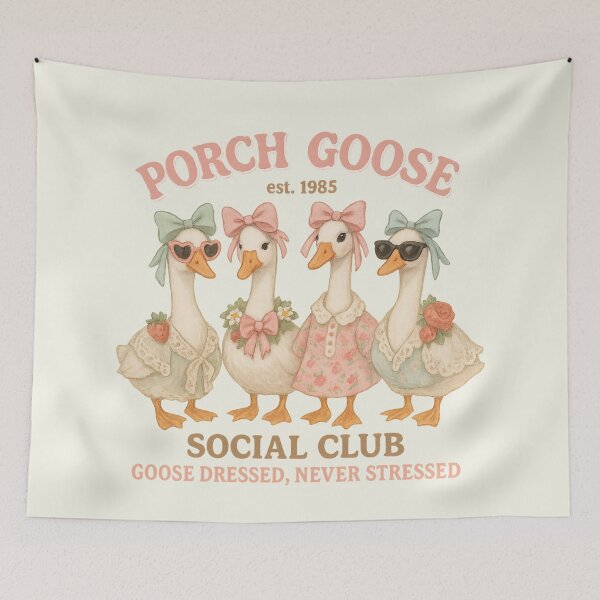 Item preview, Porch Goose Social Club Dressed Never Stressed Vintage  designed and sold by SunfullyYours.