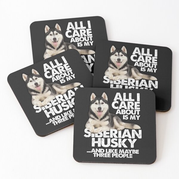 Item preview, ALL I CARE ABOUT IS MY SIBERIAN HUSKY | Pets and Dogs lovers for Men and Women t-shirt designed and sold by panchiTWO.