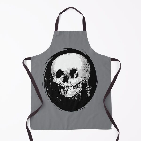 Item preview, Woman With Halloween Cranium Reflection In Mirror designed and sold by taiche.
