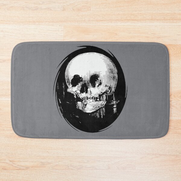 Item preview, Woman With Halloween Cranium Reflection In Mirror designed and sold by taiche.