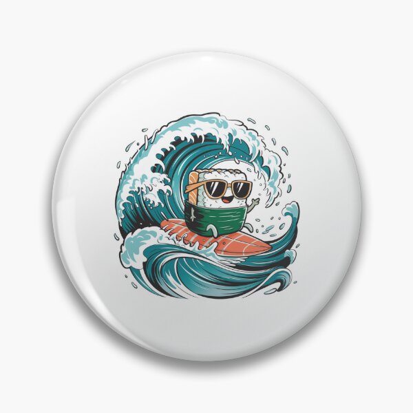 Item preview, Funny Japanese Food sushi surfer designed and sold by SOUFIANE1991.