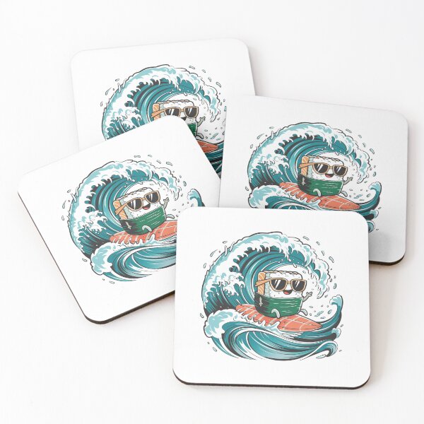 Item preview, Funny Japanese Food sushi surfer designed and sold by SOUFIANE1991.