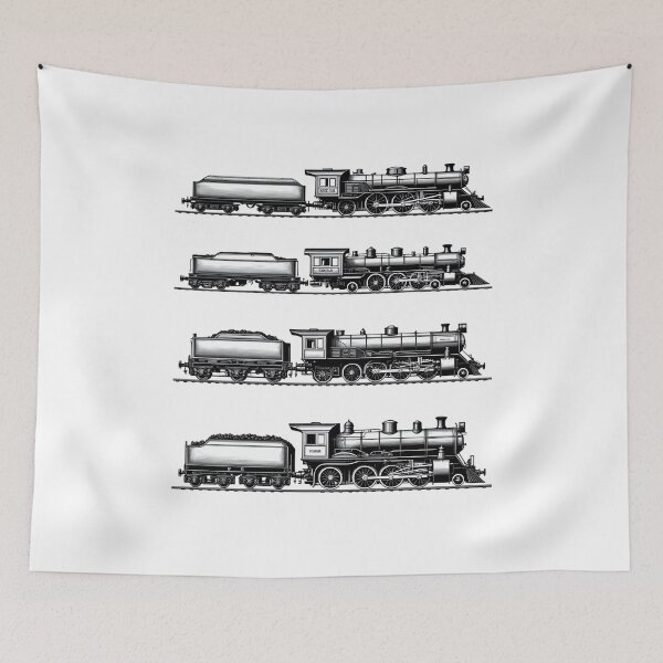 Item preview, Vintage Locomotive For Railroad Fans designed and sold by MooonTees.