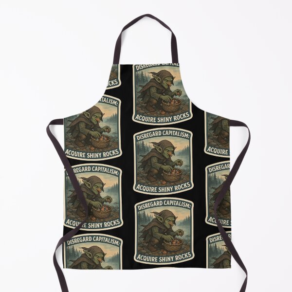 Item preview, Grumpy Goblin "Disregard Capitalism: Acquire Shiny Rocks" designed and sold by gorff.