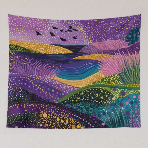 Item preview, Purple Beach Fantasy in Polka Dots designed and sold by Neika Shimm Designs.