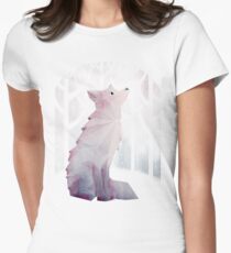 Camiseta entallada para mujer Fox en la nieve