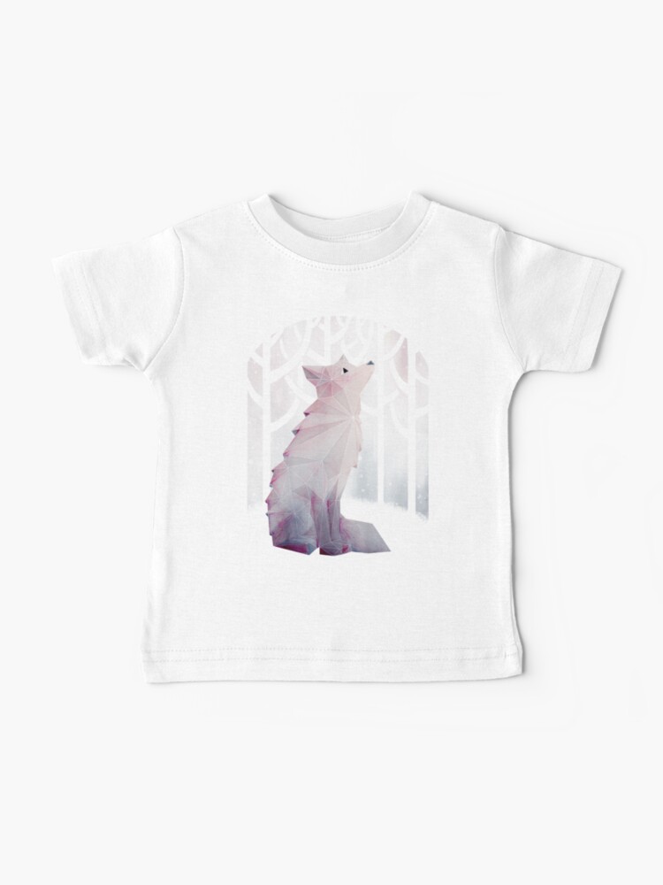 Thumbnail 1 of 2, Baby T-Shirt, Fox in the Snow designed and sold by littleclyde.