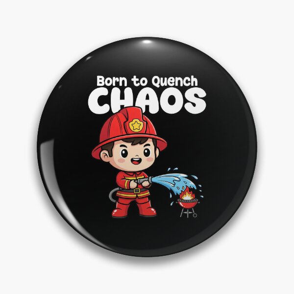 Item preview, BORN TO QUENCH CHAOS - FIREFIGHTER designed and sold by KEF Custom.
