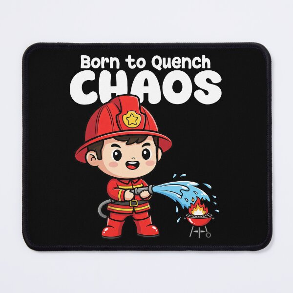 Item preview, BORN TO QUENCH CHAOS - FIREFIGHTER designed and sold by KEF Custom.