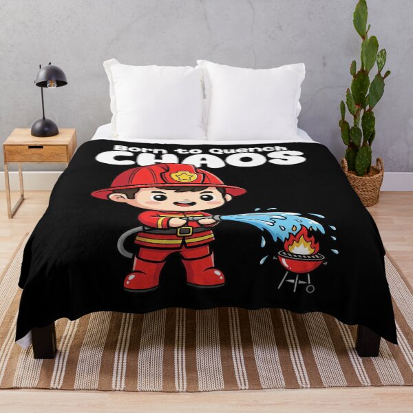 Item preview, BORN TO QUENCH CHAOS - FIREFIGHTER designed and sold by KEF Custom.