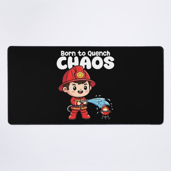 Item preview, BORN TO QUENCH CHAOS - FIREFIGHTER designed and sold by KEF Custom.