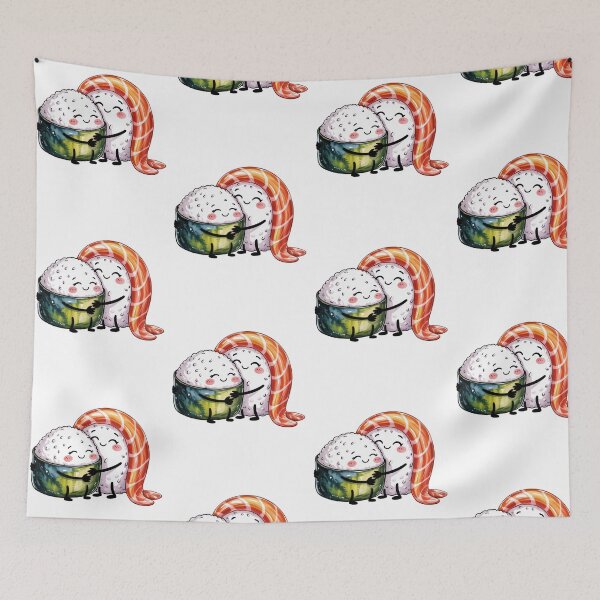 Item preview, Funny Kawaii Cute Food sushi Japanese designed and sold by SOUFIANE1991.
