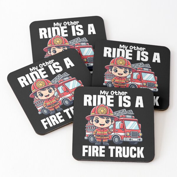 Item preview, MY OTHER RIDE IS A FIRE TRUCK - FIREFIGHTER designed and sold by KEF Custom.