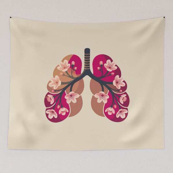 Item preview, Floral Lungs Respiratory Therapy designed and sold by stylesip.