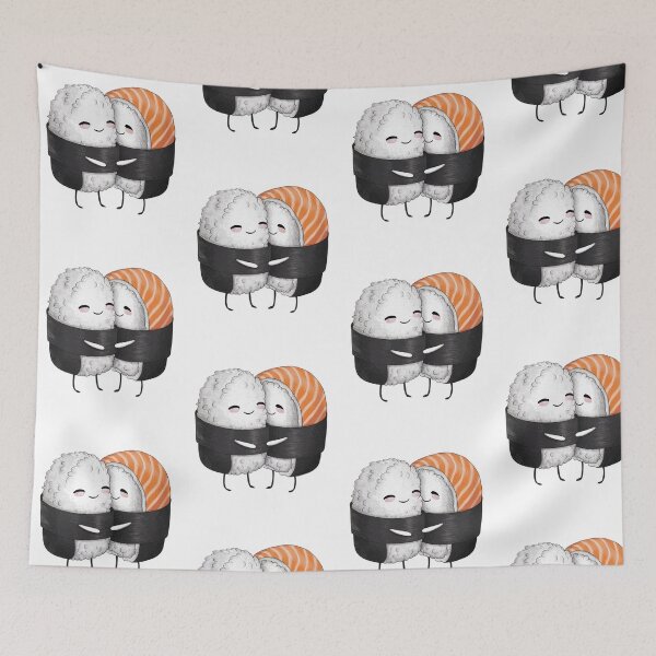 Item preview, Funny Kawaii Cute Food sushi Japanese designed and sold by SOUFIANE1991.