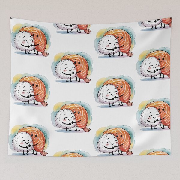 Item preview, Funny Kawaii Cute Food sushi Japanese designed and sold by SOUFIANE1991.