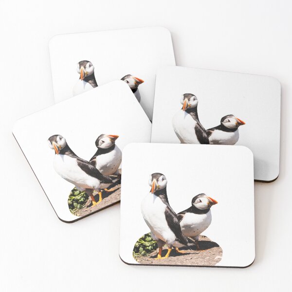 Item preview, Cute Puffin pair photo Farne Islands designed and sold by Artisanjan.