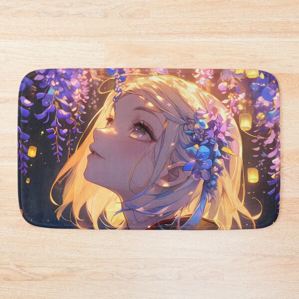 Item preview, Shiemi Moriyama Delicate Wisteria Lantern Bloom Blue Exorcist Anime designed and sold by mildaclairmo.