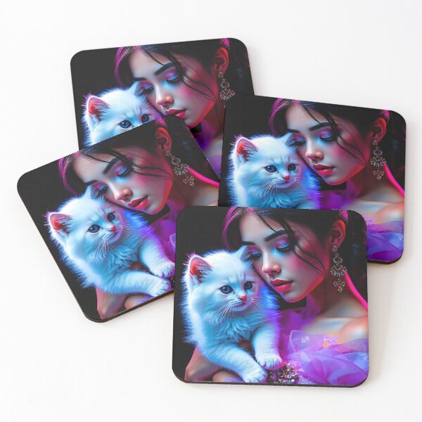Item preview, Asian beauty with cat designed and sold by AD-Digital-Art.