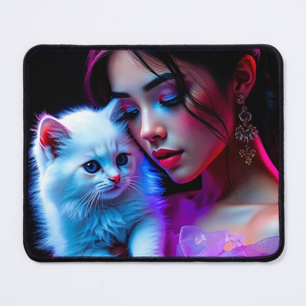 Item preview, Asian beauty with cat designed and sold by AD-Digital-Art.