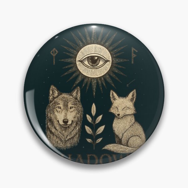 Item preview, Sombras Místicas – Diseño de Lobo, Zorro y Ojo que Todo lo Ve designed and sold by MugLifeCo.
