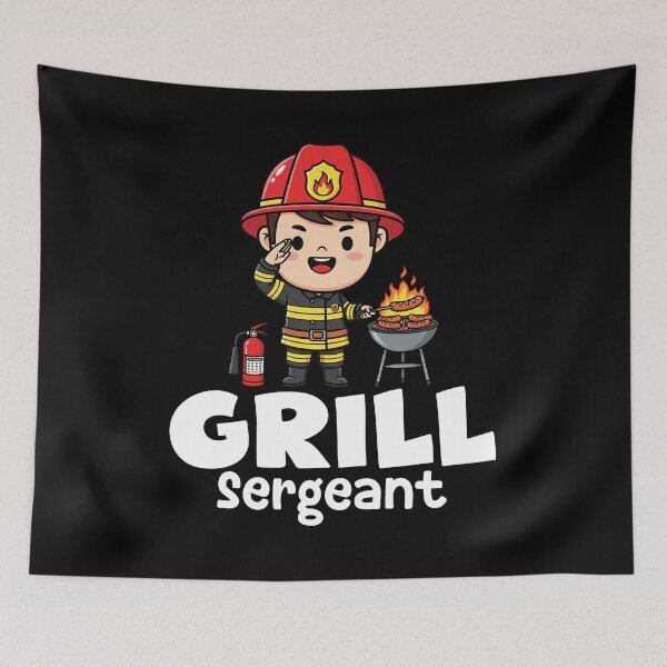 Item preview, GRILL SERGEANT - FIREFIGHTER designed and sold by KEF Custom.