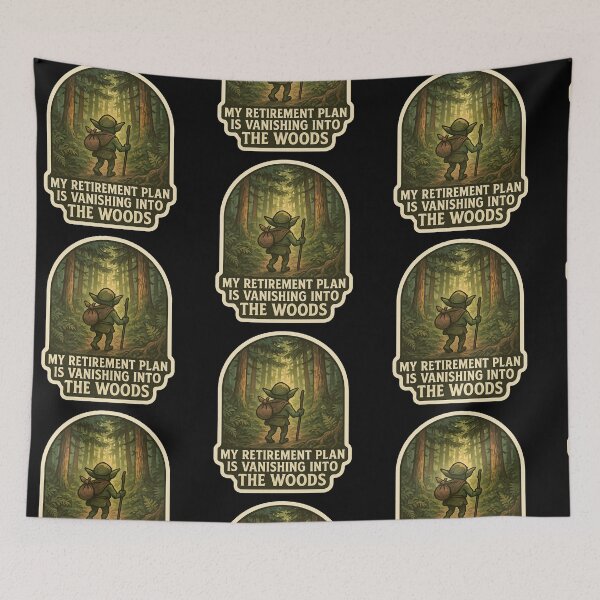 Item preview, Grumpy Goblin "My Retirement Plan Is Vanishing Into the Woods" designed and sold by gorff.