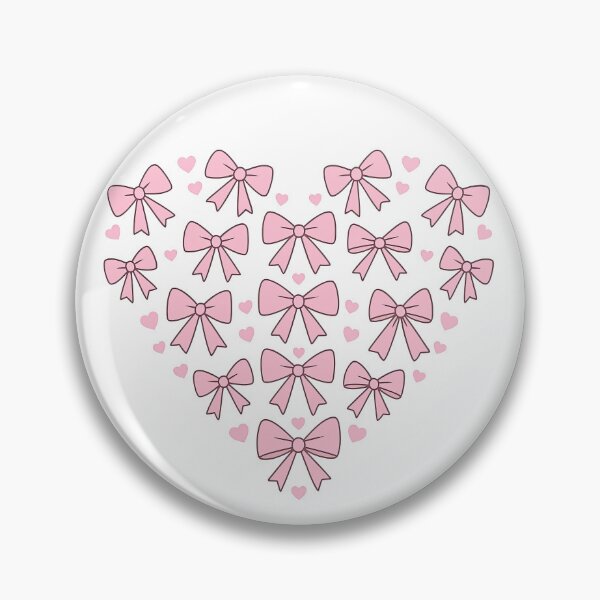 Item preview, Heart-Shaped Bow and Hearts Cluster Design designed and sold by ArtfulWeave.