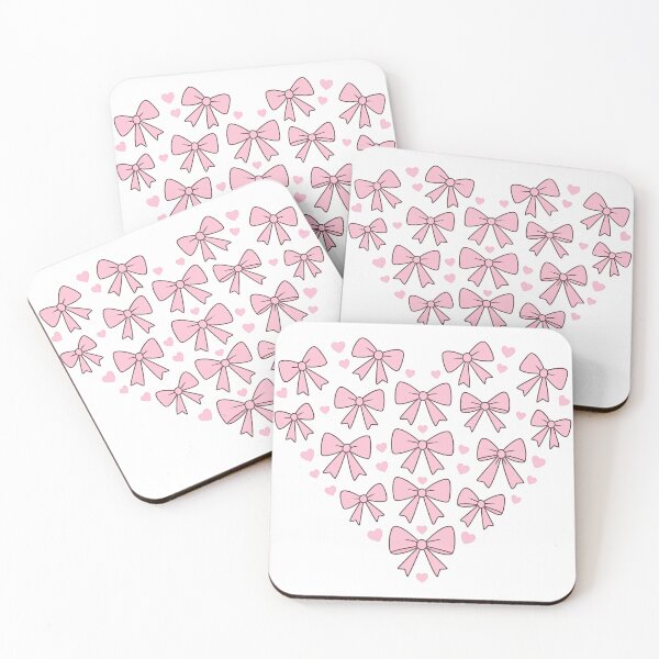 Item preview, Heart-Shaped Bow and Hearts Cluster Design designed and sold by ArtfulWeave.