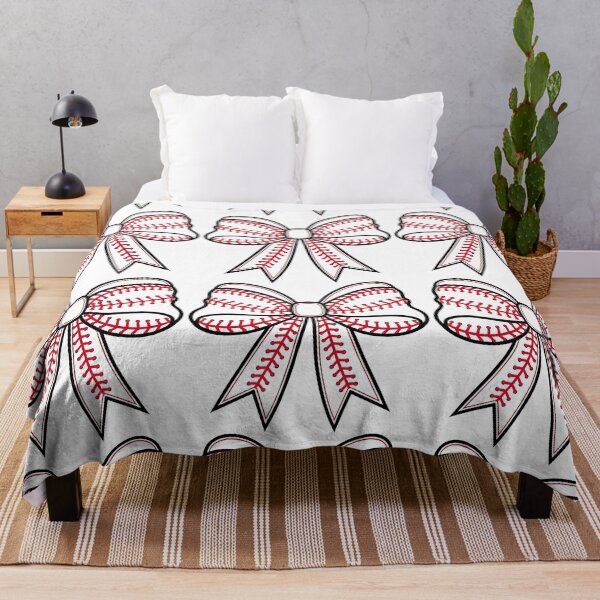 Item preview, Baseball Stitch Pattern Bow Illustration designed and sold by ArtfulWeave.
