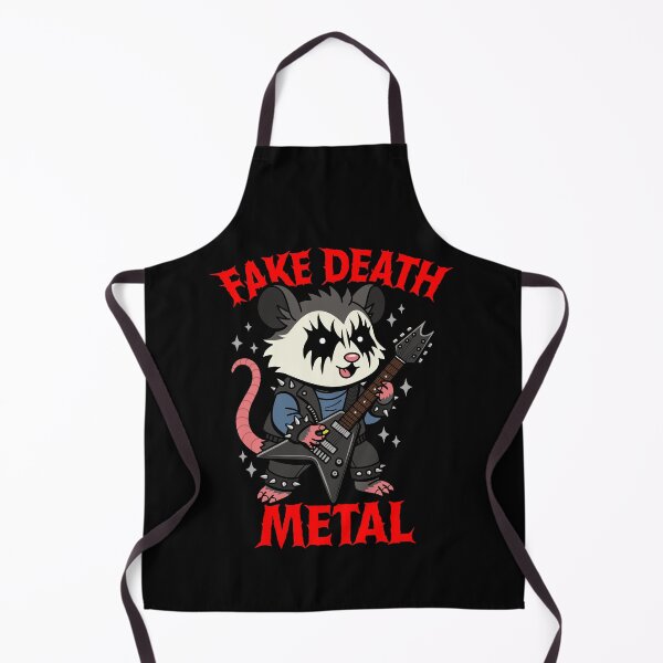Item preview, Fake Death Metal Funny Opossum Meme designed and sold by BoggsNicolasArt.
