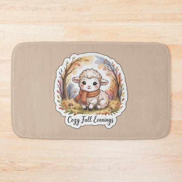 Item preview, Cozy Fall Evenings – Watercolor Autumn Lamb Sticker designed and sold by Nuist25.